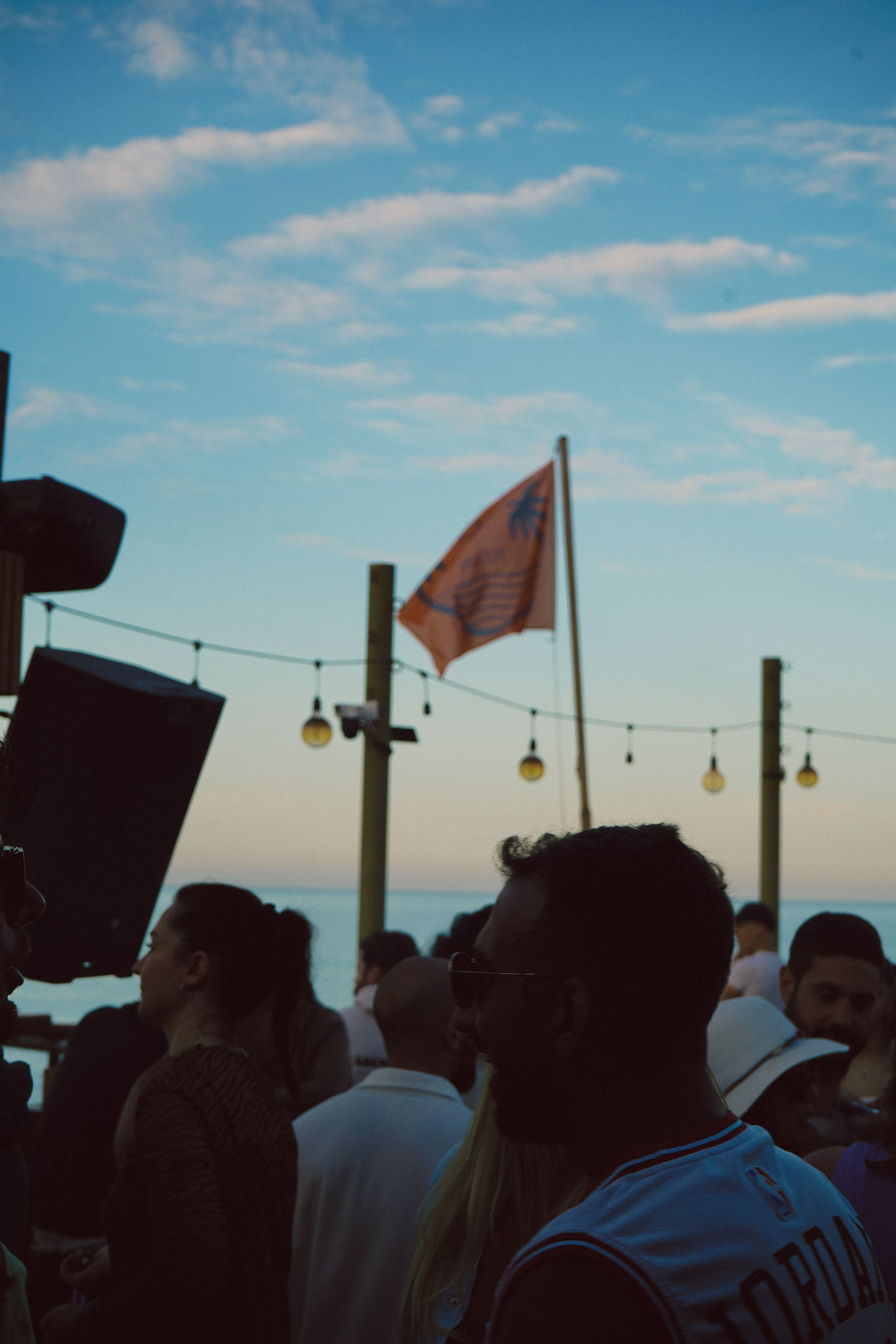 Guests enjoying music and drinks