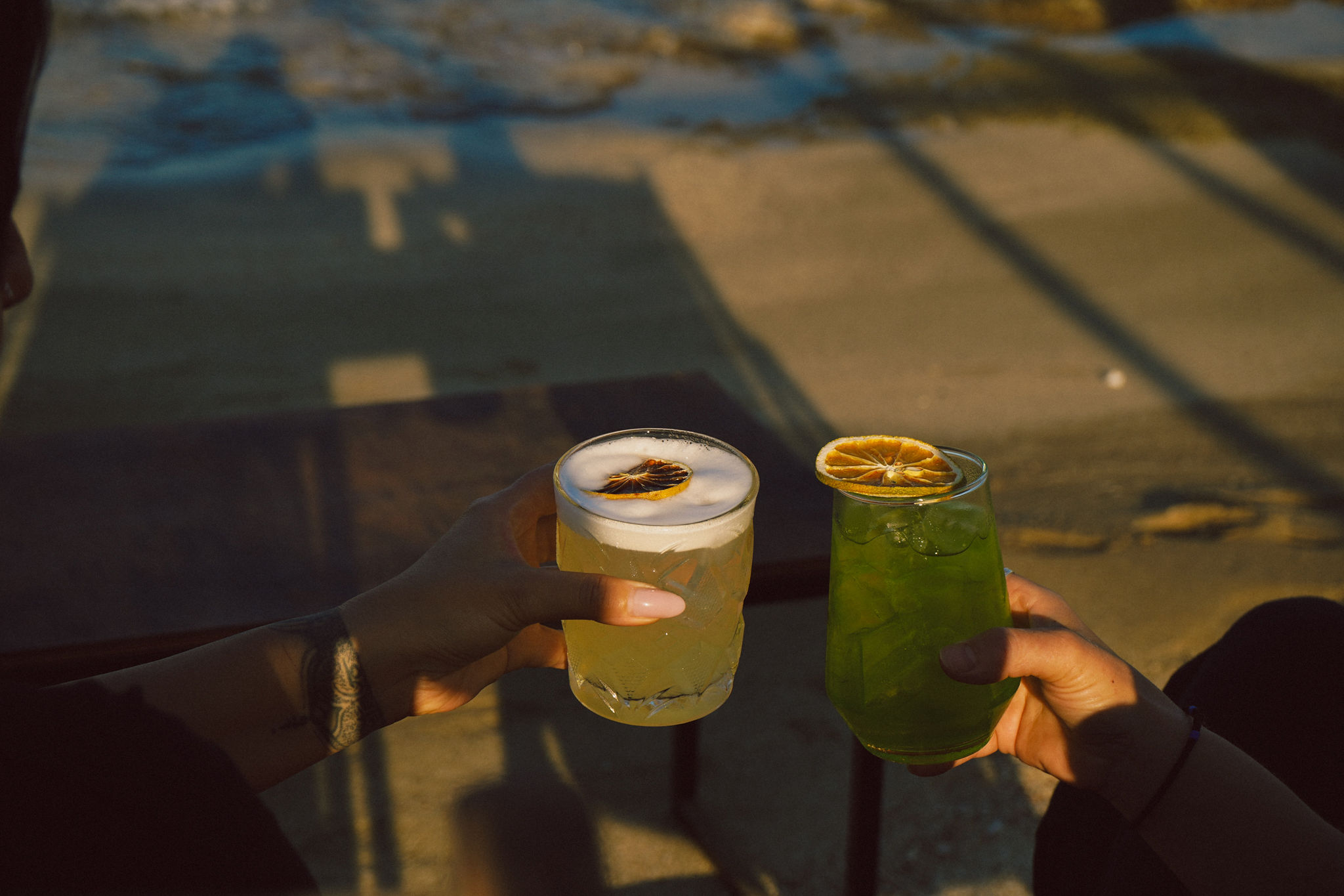 Cocktails at the Tulum bar